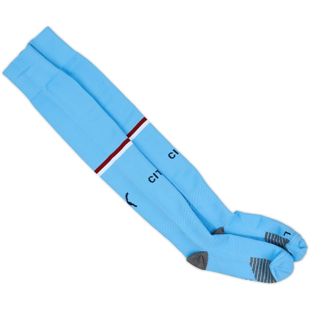 2022-23 Manchester City Home Socks (Adults UK 6-8)