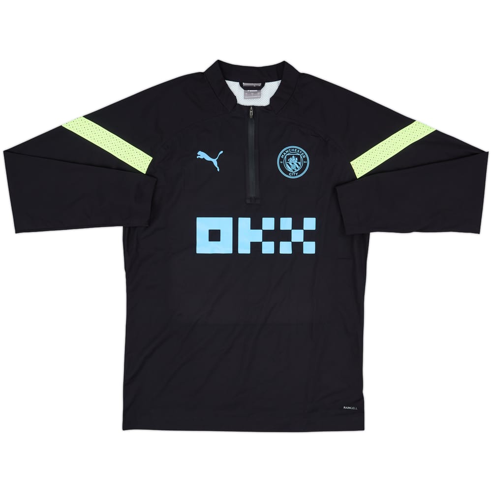 2022-23 Manchester City Puma 1/4 Zip Drill Top - 10/10 - (L)