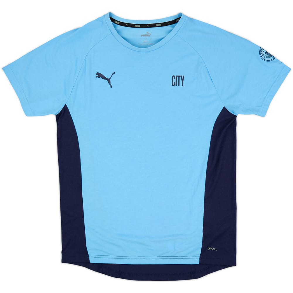 2020-21 Manchester City Puma Cotton Tee - 10/10 - (L)