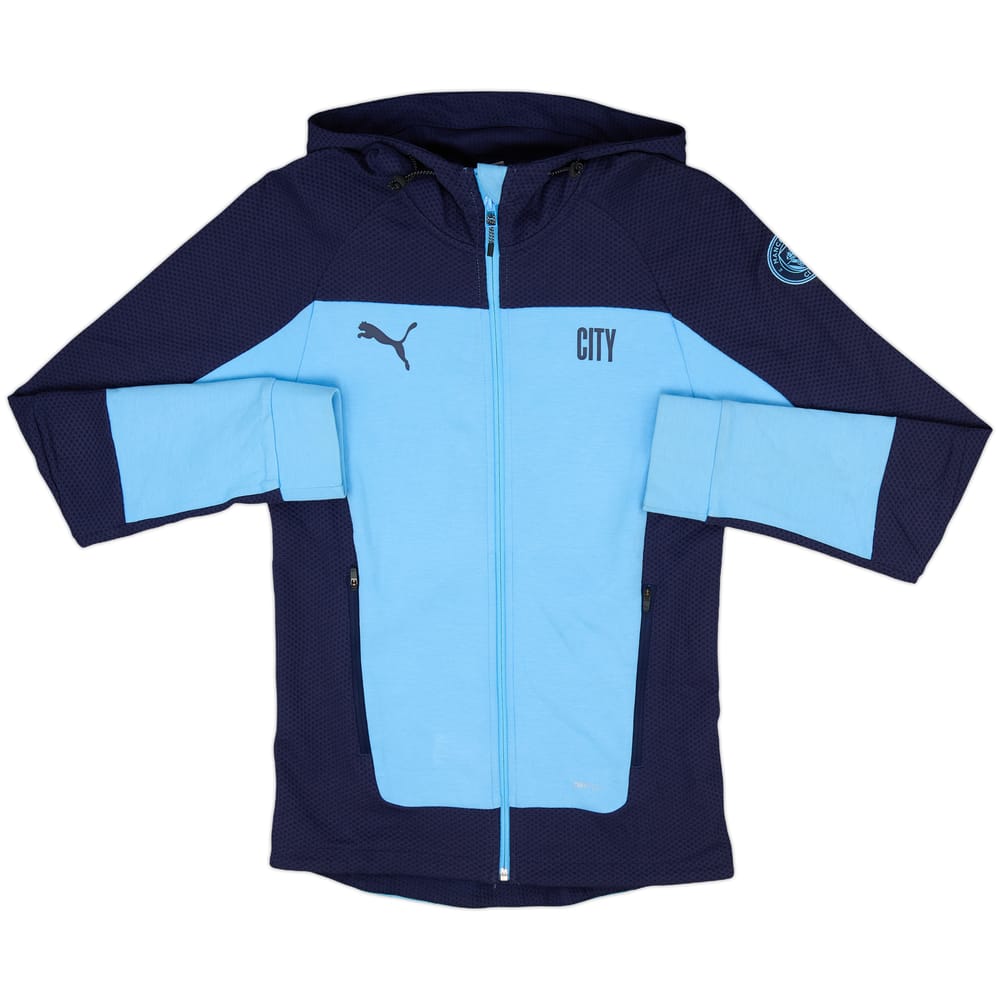 2020-21 Manchester City Puma Hooded Track Top - 8/10 - (XS)