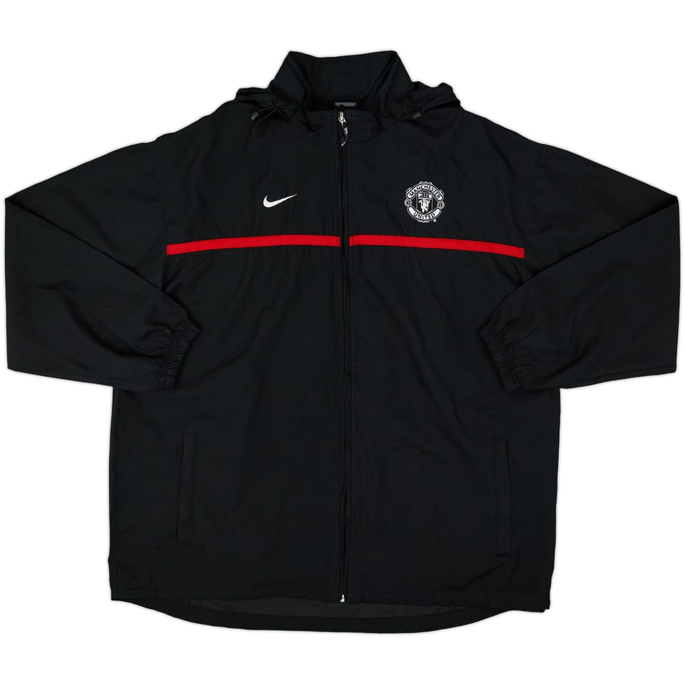 2003-04 Manchester United Nike Hooded Rain Jacket - 9/10 - (XL)