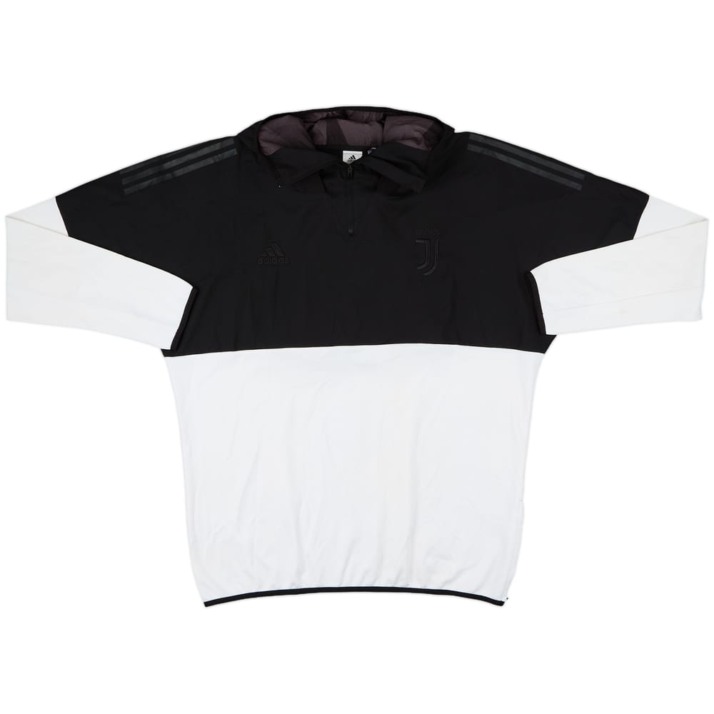2017-18 Juventus adidas 1/4 Zip Hooded Drill Top - 7/10 - (XL)