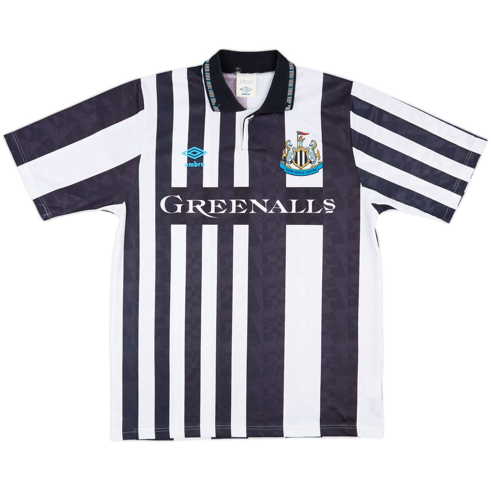 1990-91 Newcastle United Home Shirt - 8/10 - (M)