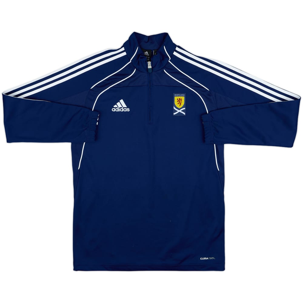 2010-11 Scotland adidas 1/4 Zip Drill Top - 8/10 - (S)