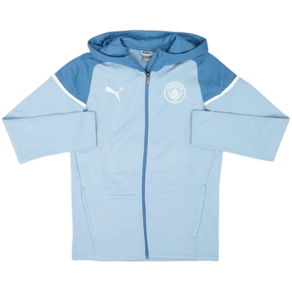 2023-24 Manchester City Puma Hooded Track Jacket - 10/10 - (S)