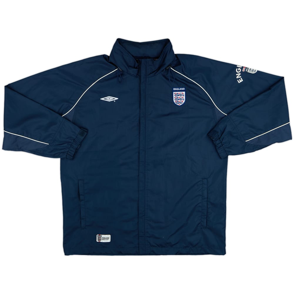 2002-03 England Umbro Hooded Track Jacket - 8/10 - (M)