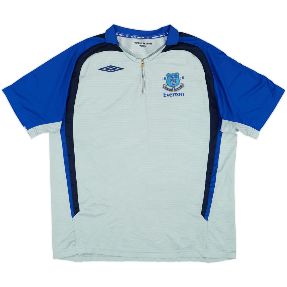 2005-06 Everton Umbro 1/4 Zip Polo Shirt - 5/10 - (L)