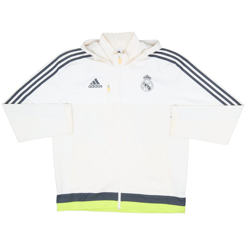 2015-16 Real Madrid adidas Hooded Track Jacket - 7/10 - (L)