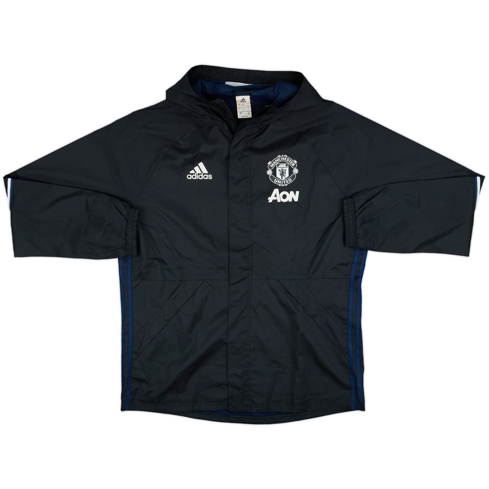 2016-17 Manchester United adidas Hooded Rain Jacket - 9/10 - (L)