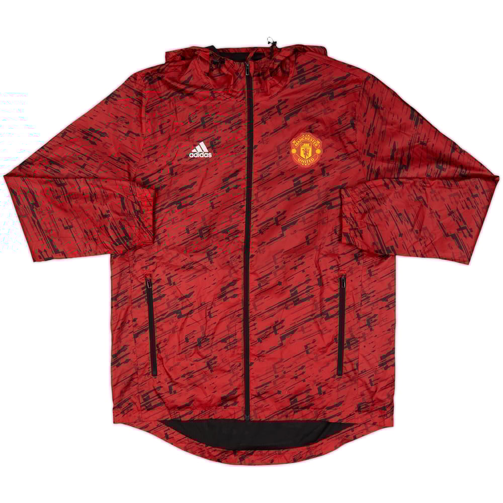 2016-17 Manchester United adidas Hooded Track Jacket - 8/10 - (M)