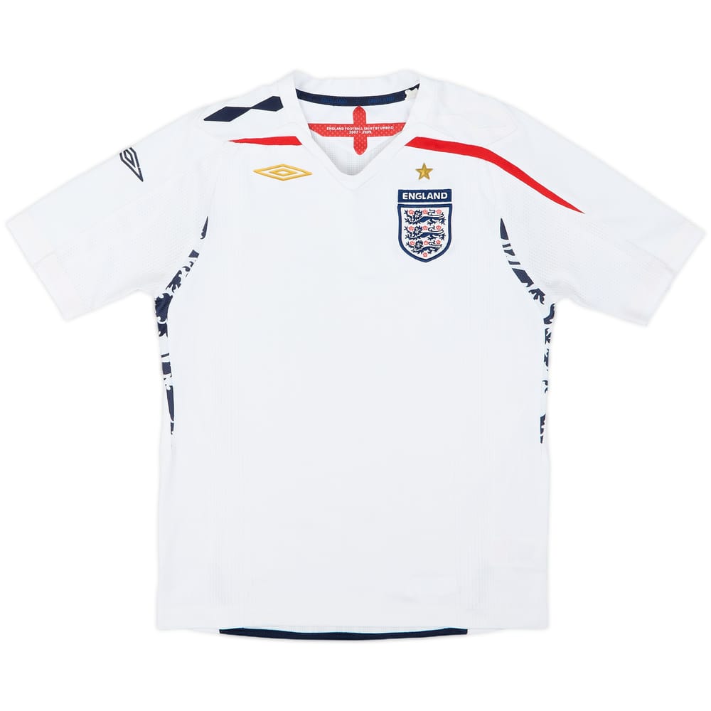 2005-07 England Home Shirt - 8/10 - (M.Boys)
