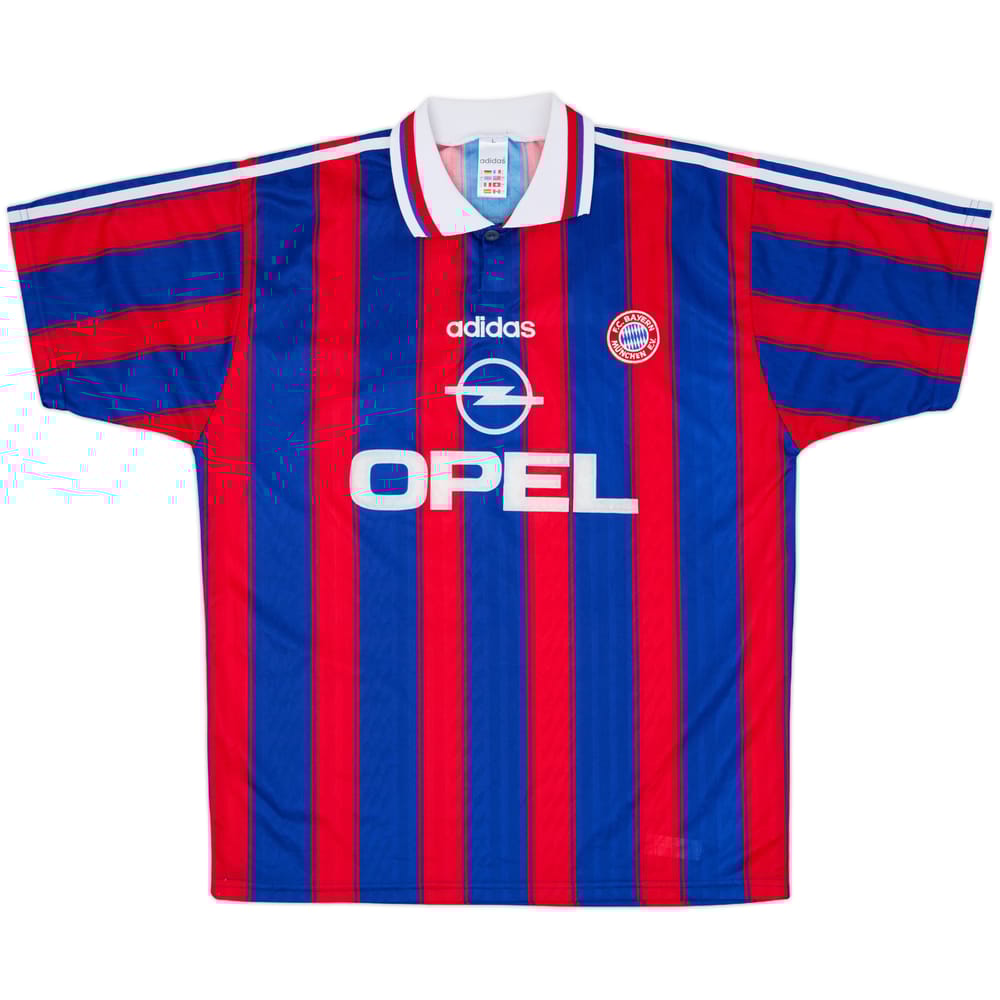 1995-97 Bayern Munich Squad Signed Home Shirt - 8/10 - (L)