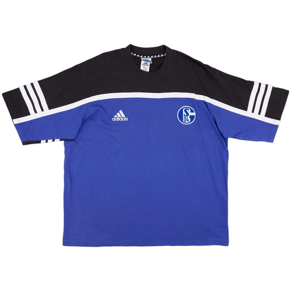 2000-01 Schalke adidas Cotton Tee - 8/10 - (XXL)
