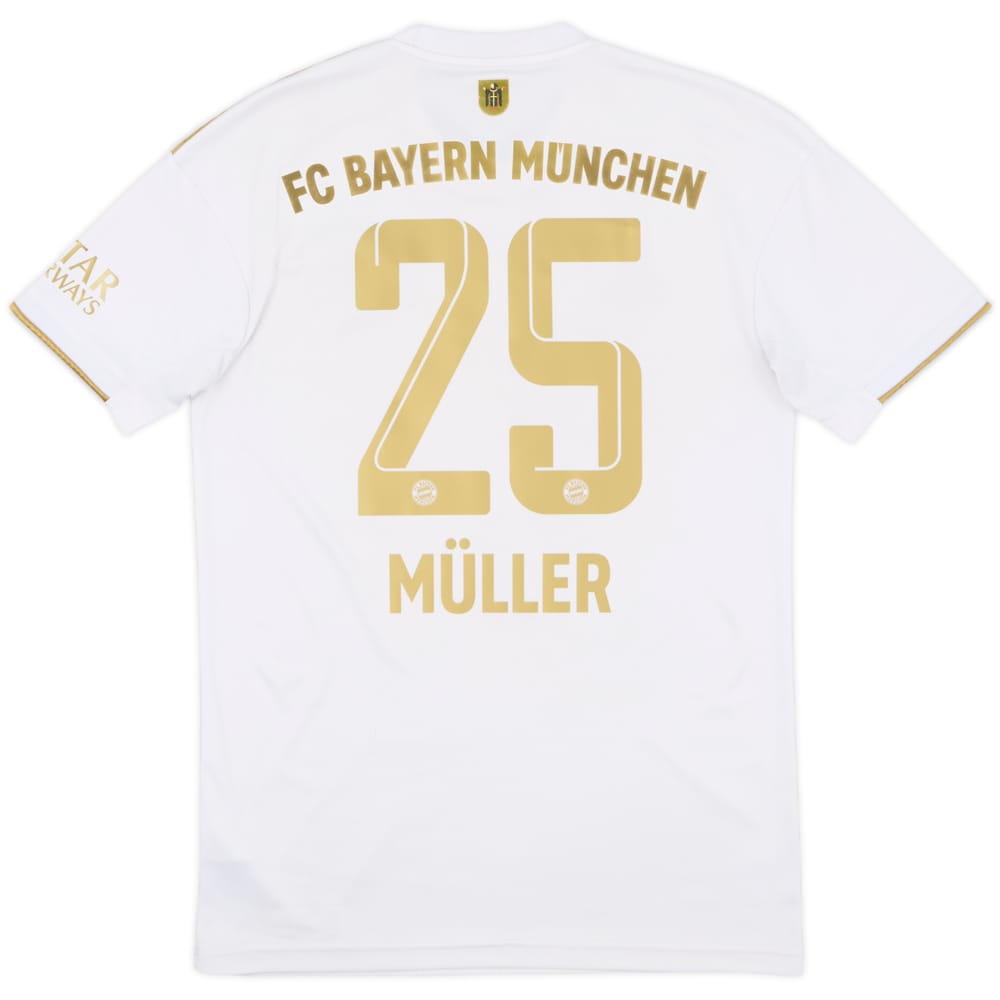 2022-23 Bayern Munich Away Shirt Muller #25 - 6/10 - (S)