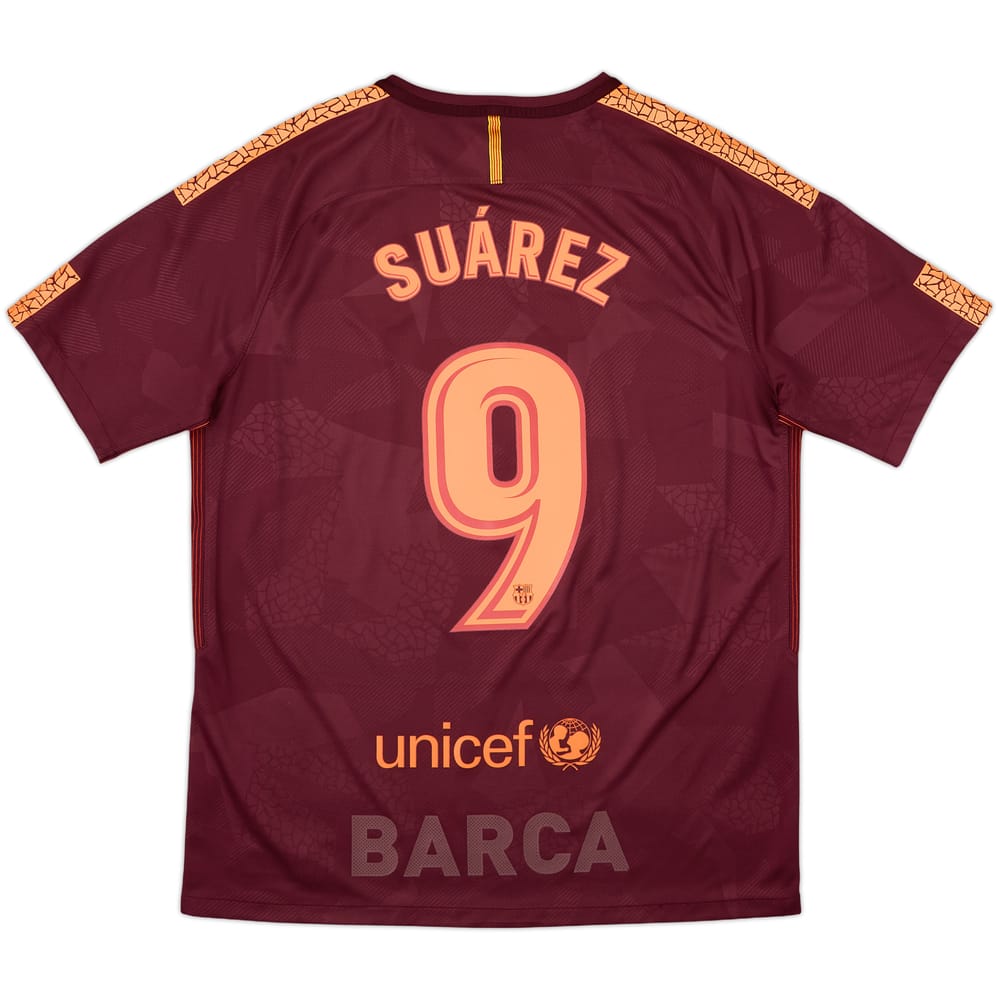 2017-18 Barcelona Third Shirt Suarez #9 - 8/10 - (L)