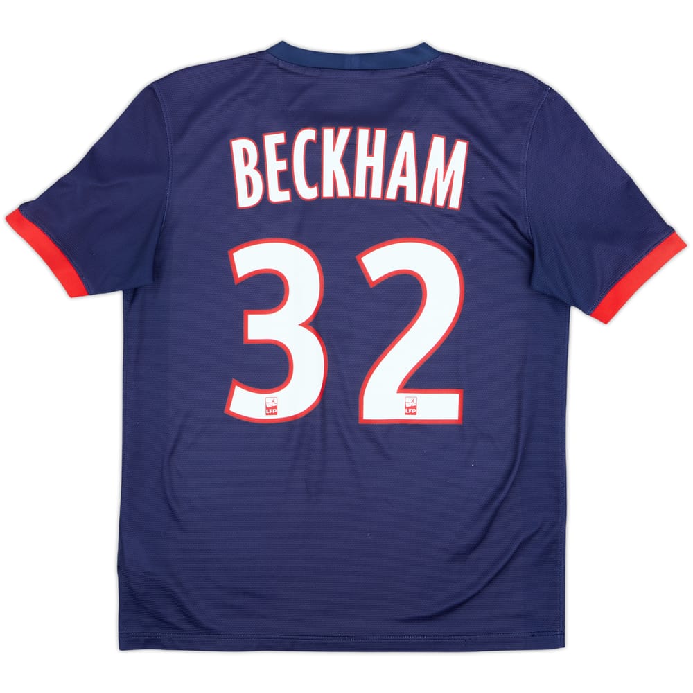 2013-14 Paris Saint-Germain Home Shirt Beckham #32 - 8/10 - (XL.Boys)