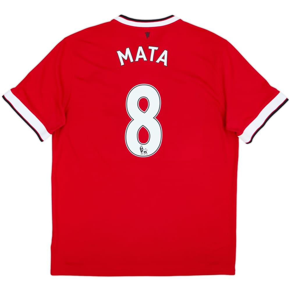 2014-15 Manchester United Home Shirt Mata #8 - 9/10 - (XL)