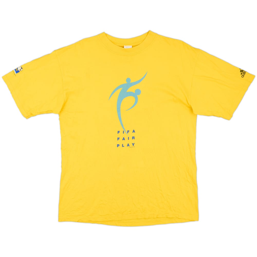 1998 FIFA adidas 'Fair Play' Graphic Tee - 7/10 - (M)