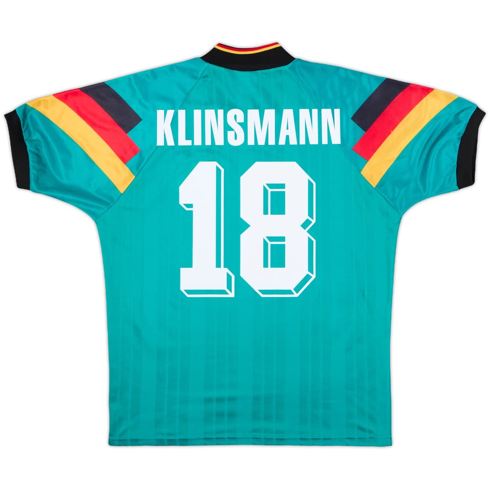1992-94 Germany Away Shirt Klinsmann #18 - 8/10 - (M)