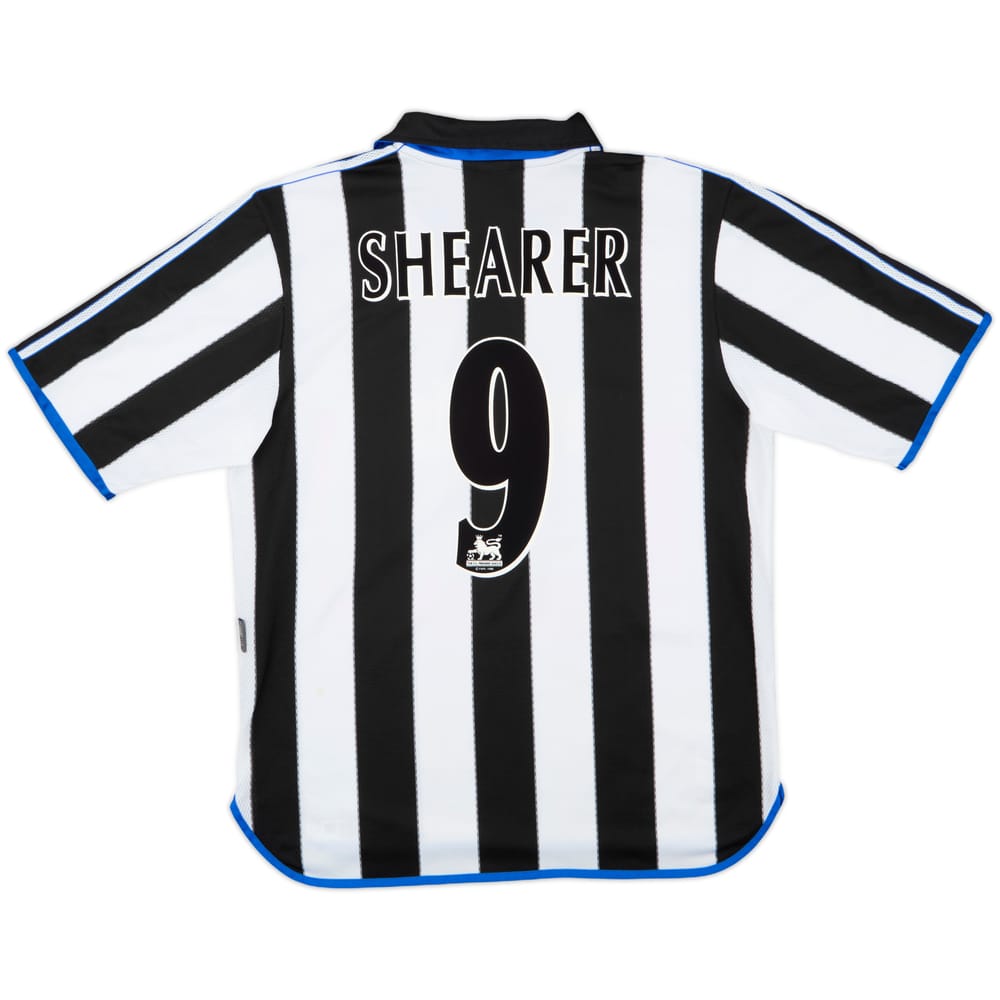2000-01 Newcastle Home Shirt Shearer #9 - 7/10 - (L)