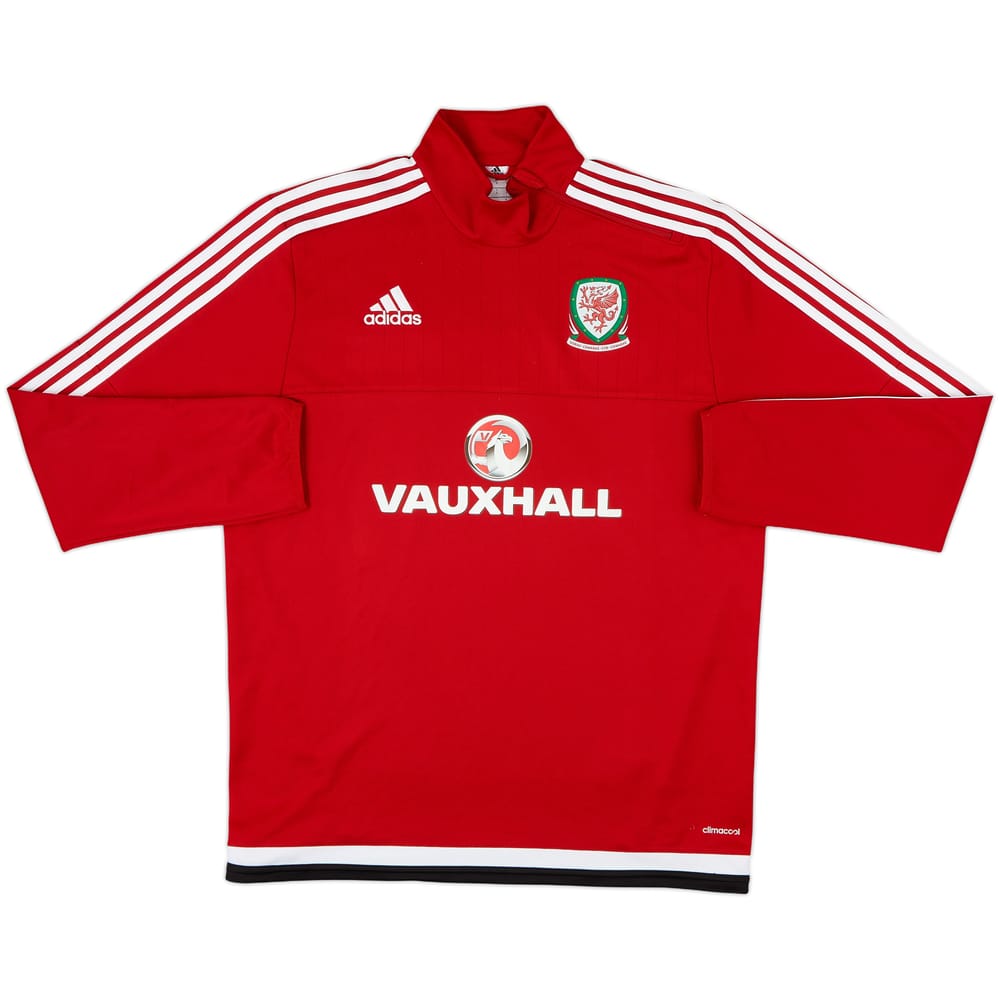 2016-17 Wales adidas 1/4 Zip Sweat Top - 9/10 - (L)