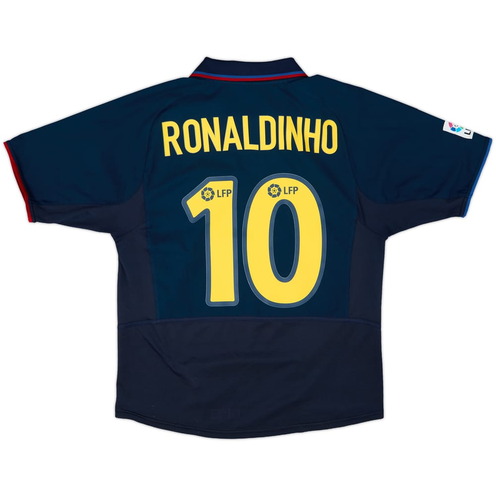 2002-03 Barcelona Away Shirt Ronaldinho #10 - 6/10 - (S)