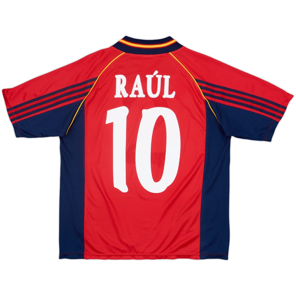 1998-99 Spain Home Shirt Raul #10 - 6/10 - (M/L)