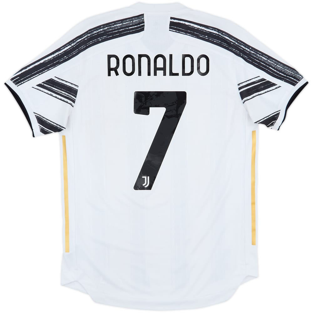2020-21 Juventus Authentic Home Shirt Ronaldo #7 - 8/10 - (M)