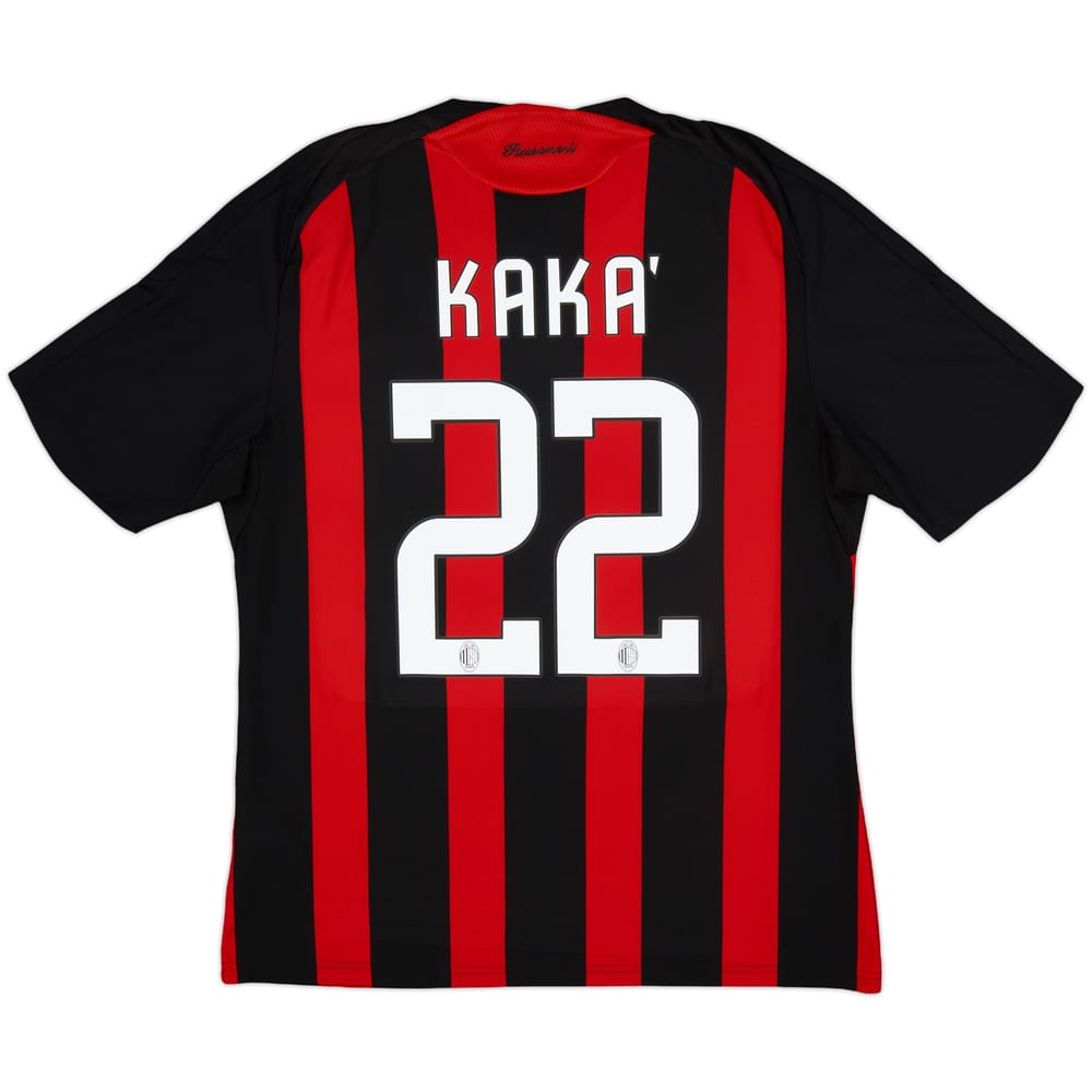 2008-09 AC Milan Home Shirt Kaka #22 - 6/10 - (L)