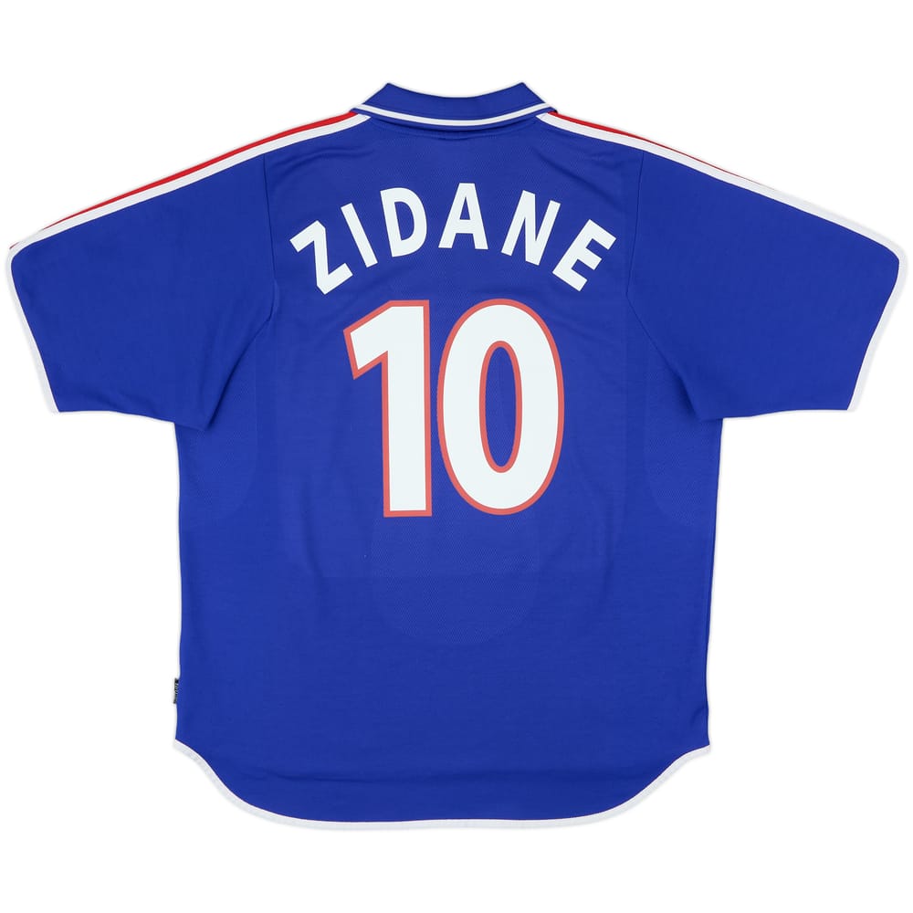 2000-02 France Home Shirt Zidane #10 - 9/10 - (XL)