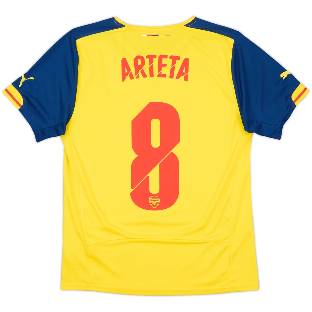 2014-15 Arsenal Away Shirt Arteta #8 - 8/10 - (S)