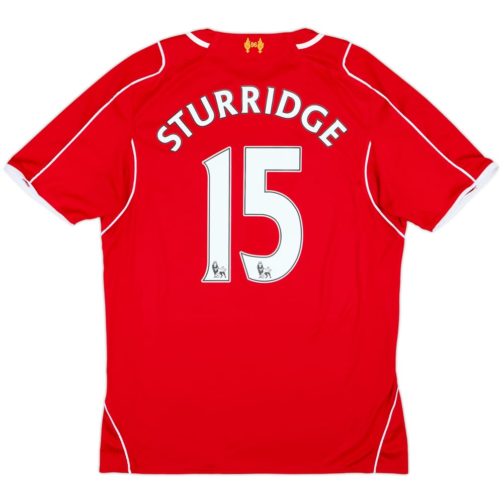 2014-15 Liverpool Home Shirt Sturridge #15 - 8/10 - (L)