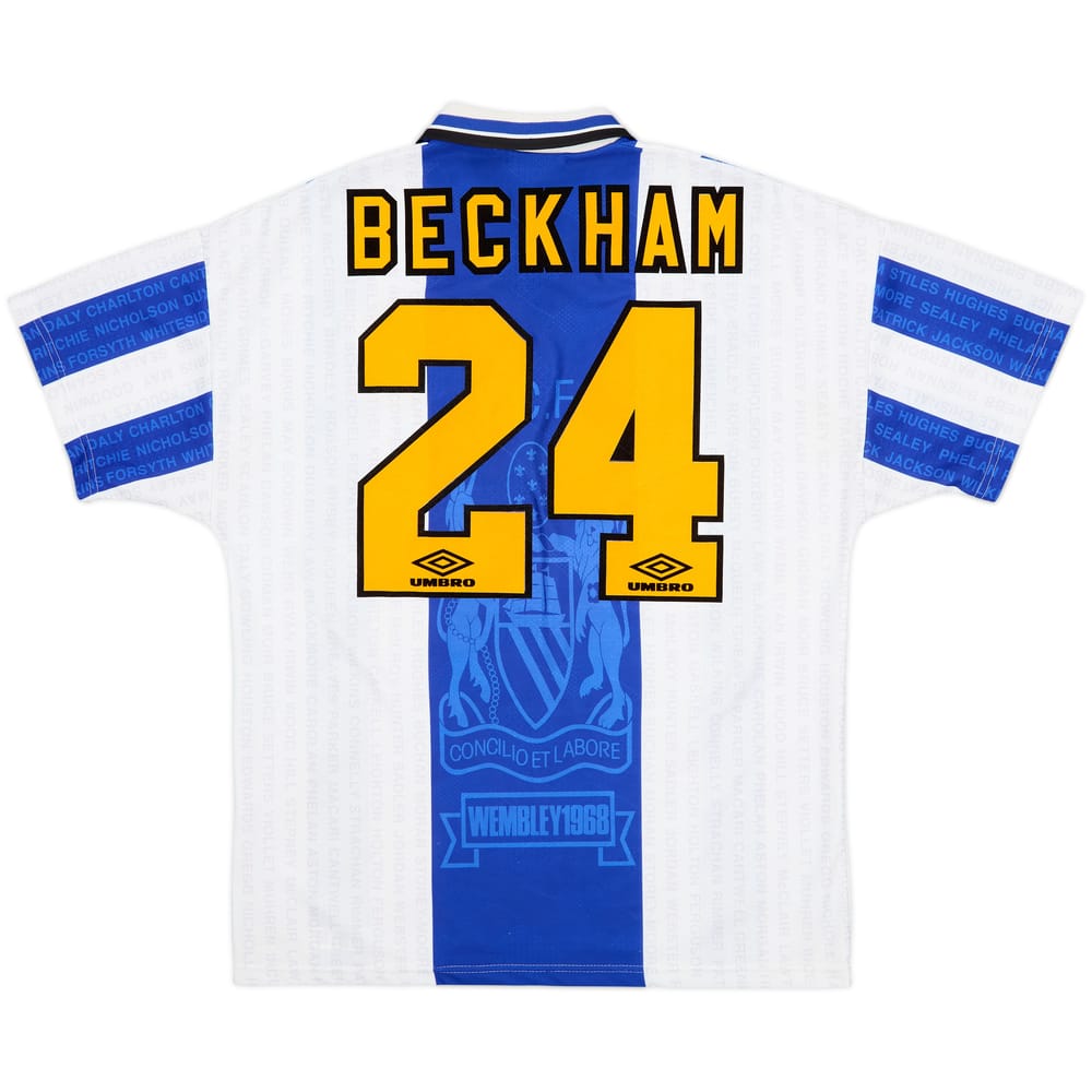 1994-96 Manchester United Third Shirt Beckham #24 - 8/10 - (L)