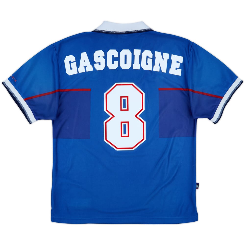 1997-99 Rangers Home Shirt Gascoigne #8 - 6/10 - (M)