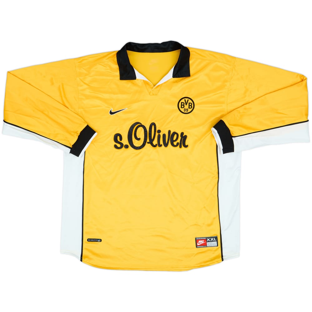 1998-00 Borussia Dortmund Home L/S Shirt - 6/10 - (XXL)