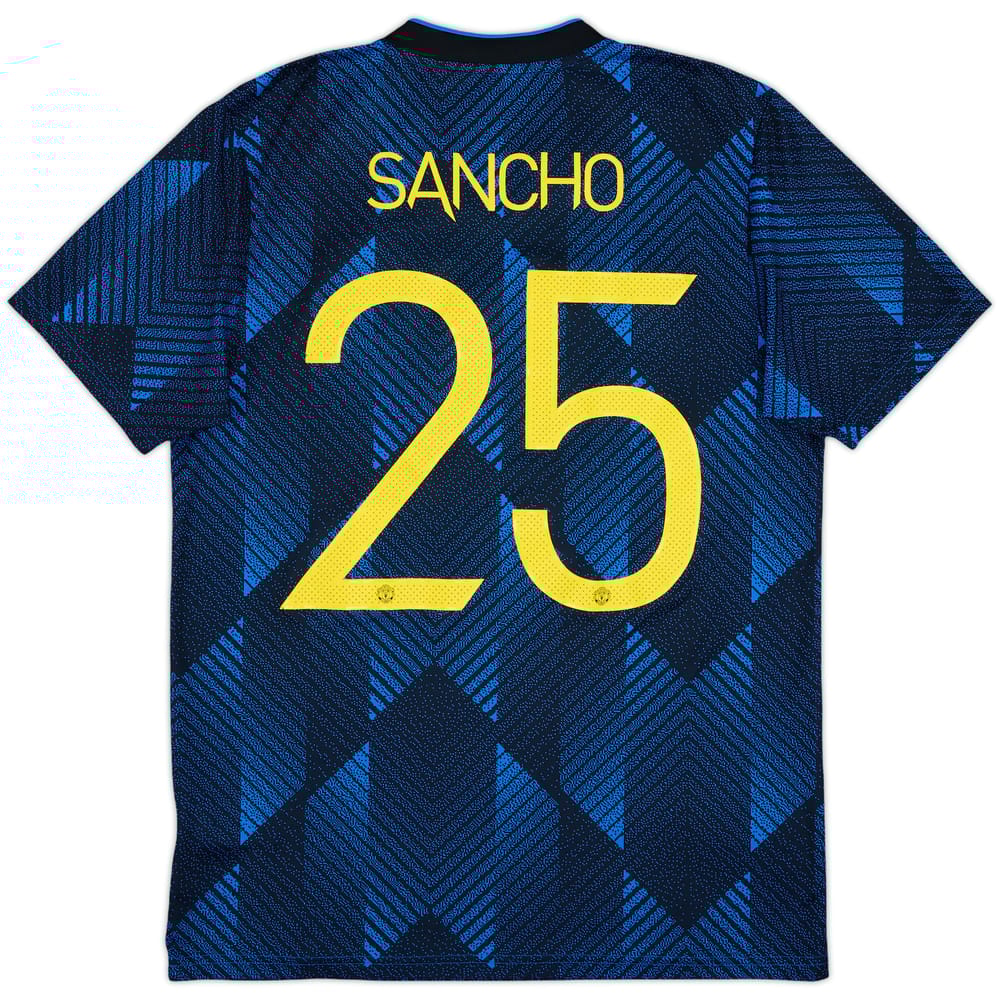 2021-22 Manchester United Third Shirt Sancho #25 - 8/10 - (M)