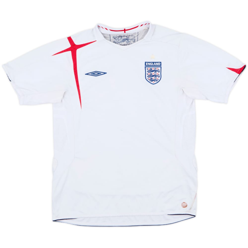 2005-07 England Home Shirt - 4/10 - (M)