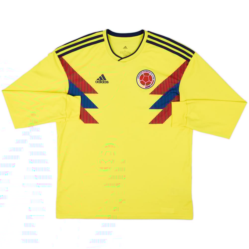 2018-19 Colombia Home L/S Shirt - 8/10 - (L)