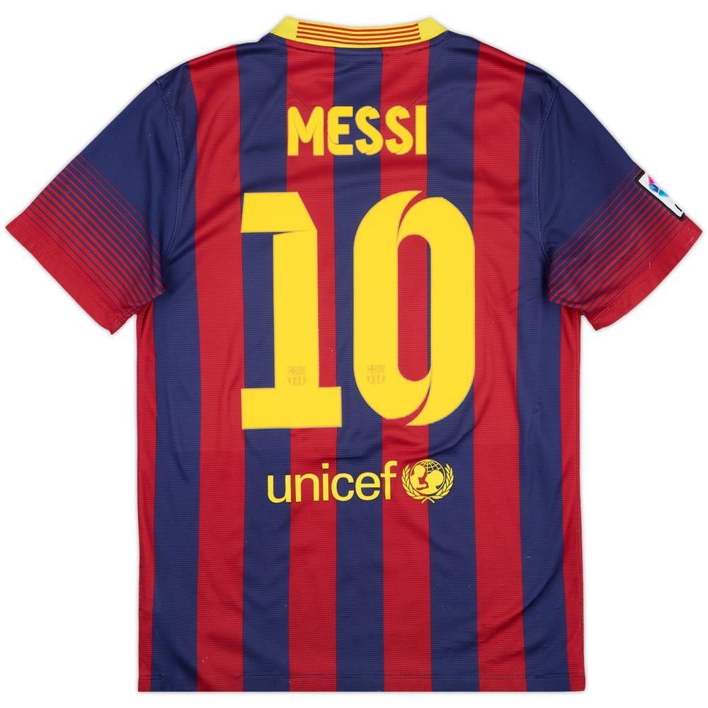 2013-14 Barcelona Home Shirt Messi #10 - 6/10 - (S)