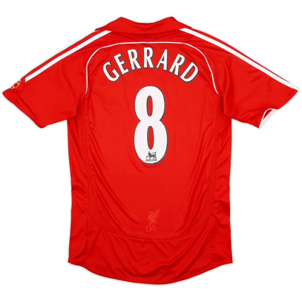 2006-08 Liverpool Home Shirt Gerrard #8 - 6/10 - (S)