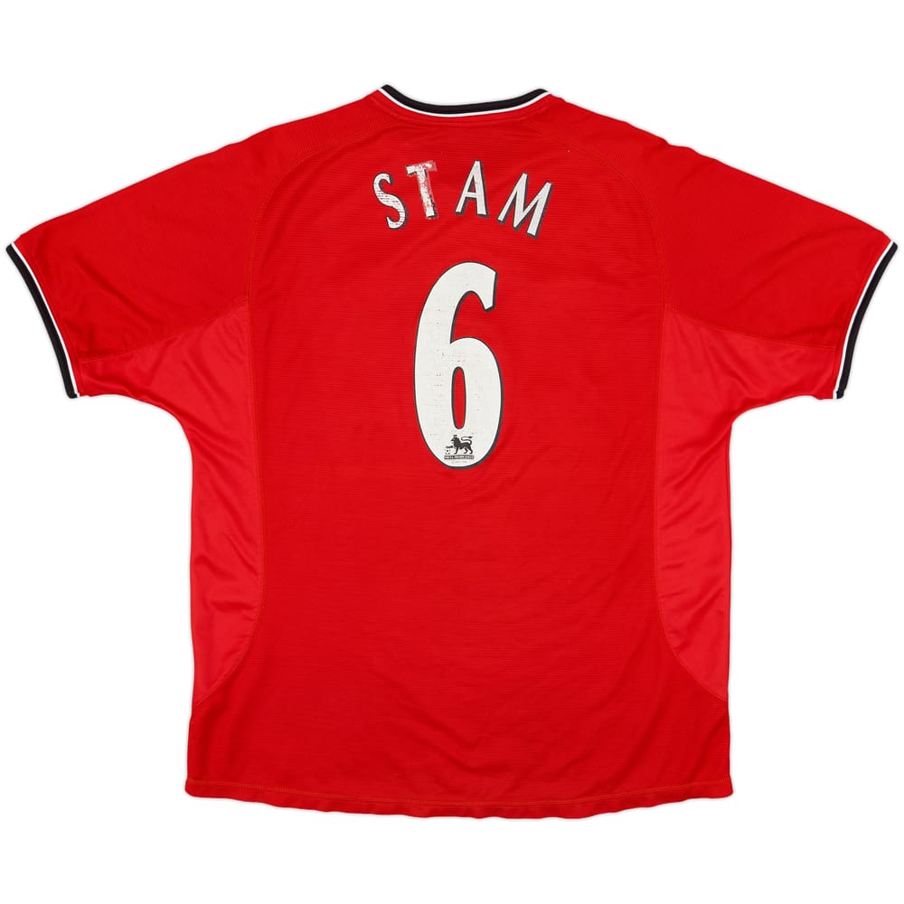 2000-02 Manchester United Home Shirt Stam #6 - 4/10 - (XL)