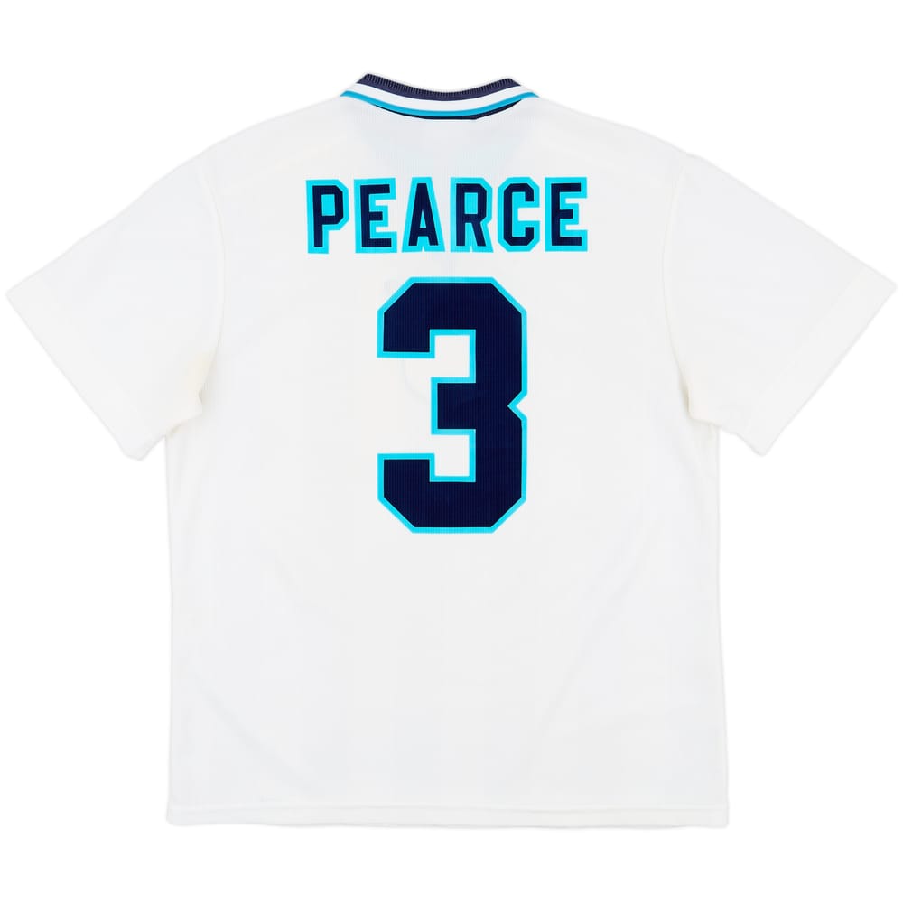 1995-97 England Home Shirt Pearce #3 - 8/10 - (XL)