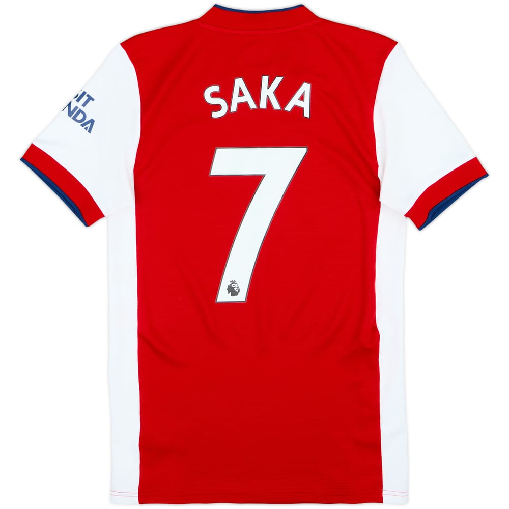 2021-22 Arsenal Home Shirt Saka #7 - 6/10 - (XS)