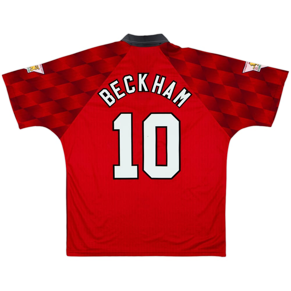 1996-98 Manchester United Home Shirt Beckham #10 - 6/10 - (XL)