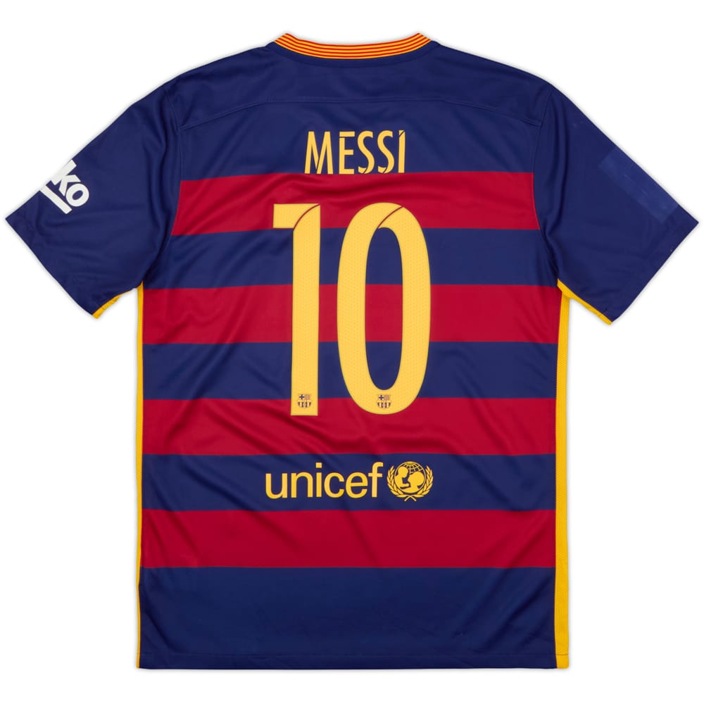 2015-16 Barcelona Home Shirt Messi #10 - 8/10 - (M)