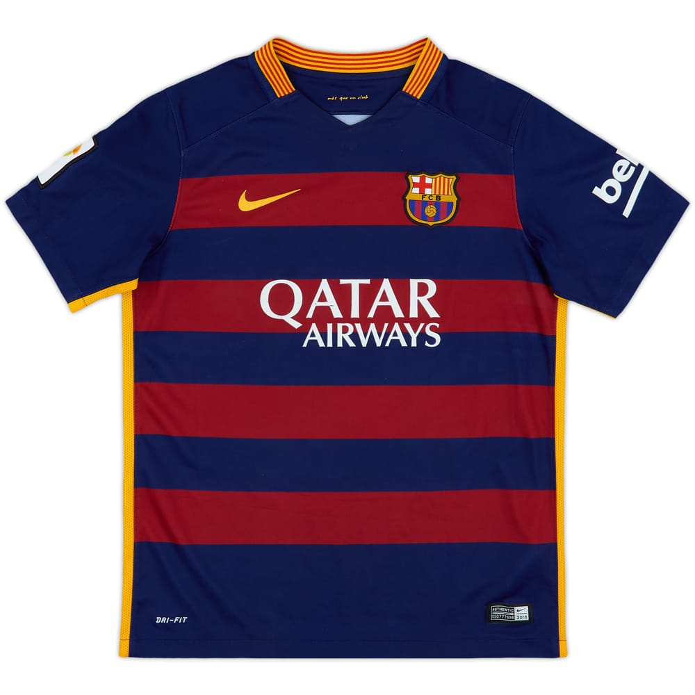 2015-16 Barcelona Home Shirt - 7/10 - (L.Boys)