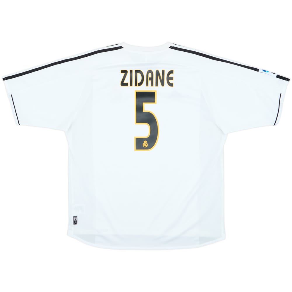 2003-04 Real Madrid Home Shirt Zidane #5 - 6/10 - (XL)