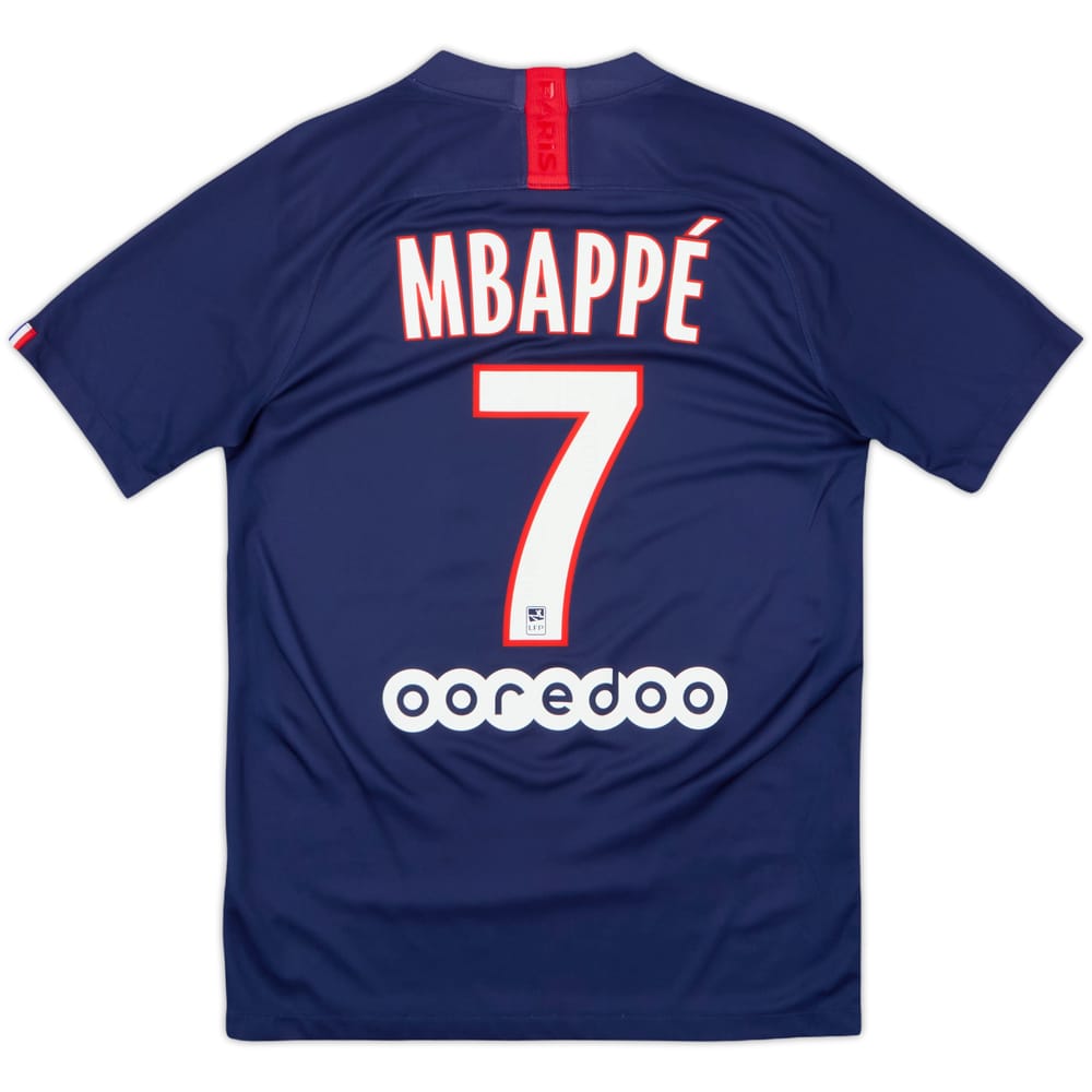 2019-20 Paris Saint-Germain Home Shirt Mbappe #7 - 8/10 - (S)