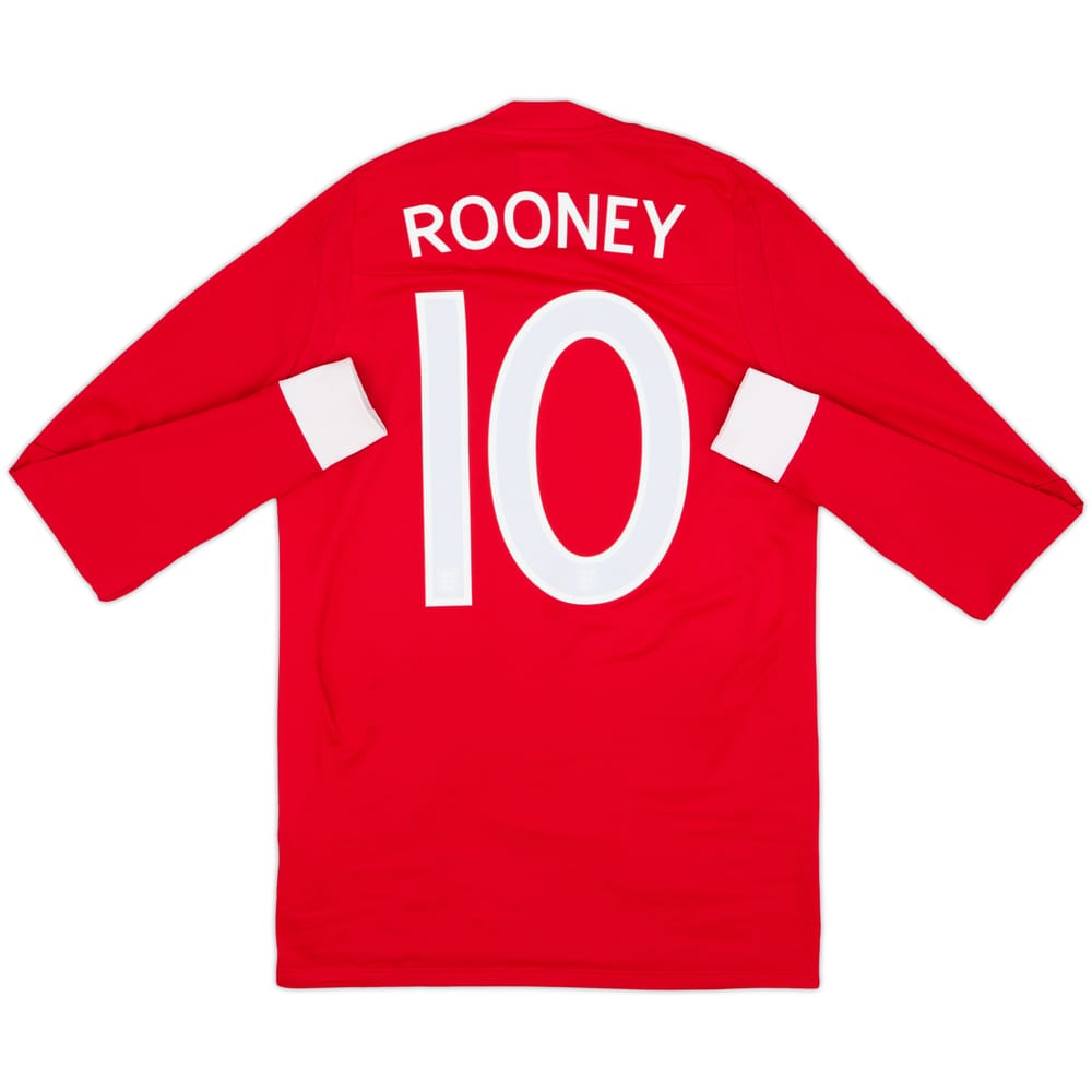 2010-11 England Away L/S Shirt Rooney #10 - 8/10 - (XS)