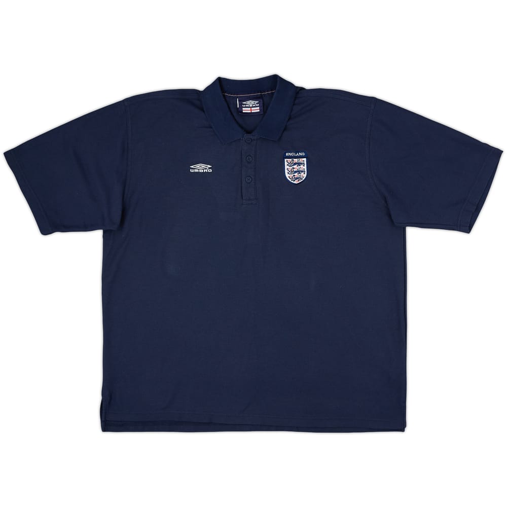 1999-00 England Umbro Polo Shirt - 8/10 - (XXL)